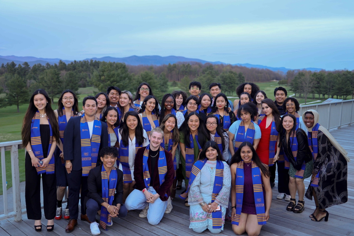 Group photo of first-generation graduates