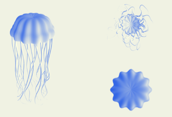 Computer generated image of medusa jellyfish