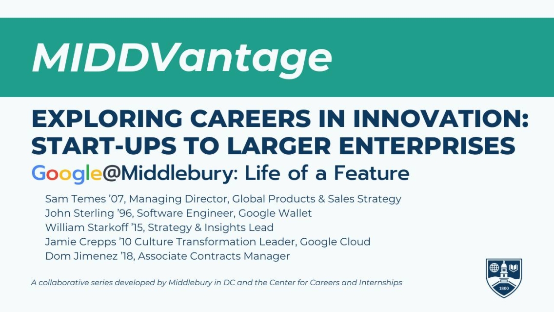 MIDDVantage: Exploring Careers in Innovation: Start-Ups to Larger Enterprises Episode 11