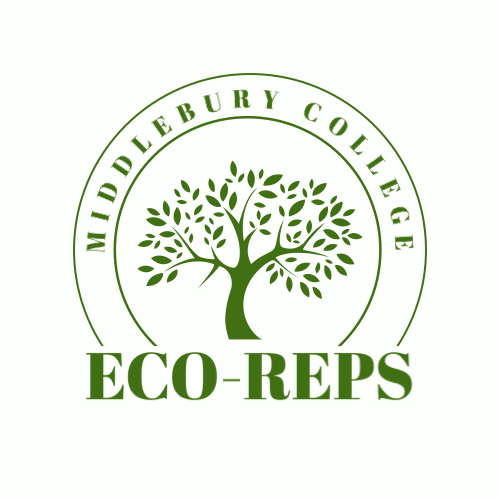 green tree with middlebury college above and eco reps below