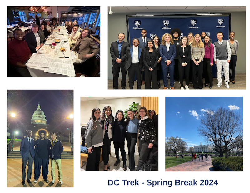 Collage of student photos in DC