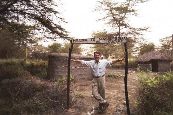 Michael Sheridan, circa 1989, in the Peace Corps in Kenya.
