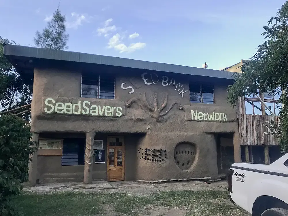 Photo of the Seed Savers Network building, home to experts experts in the processes of farming in Vihiga County, Kenya.