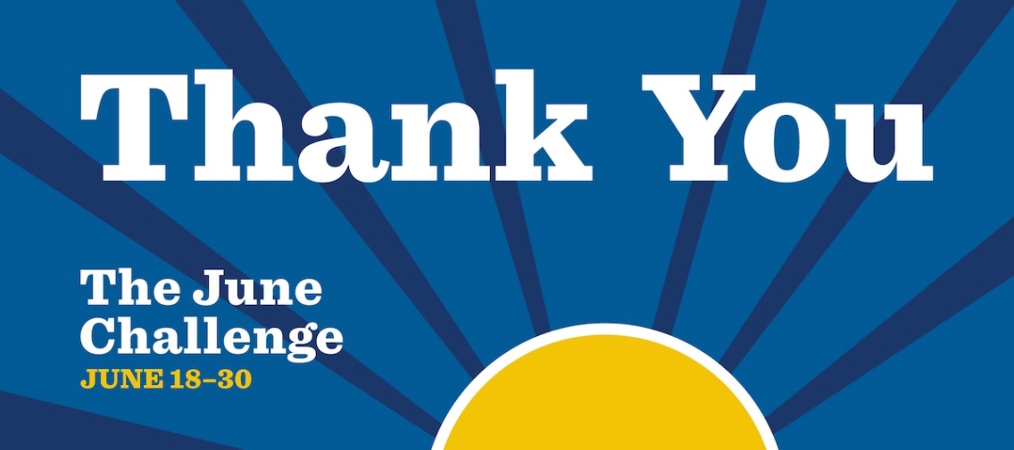 The June Challenge * THANK YOU, Midd volunteers!