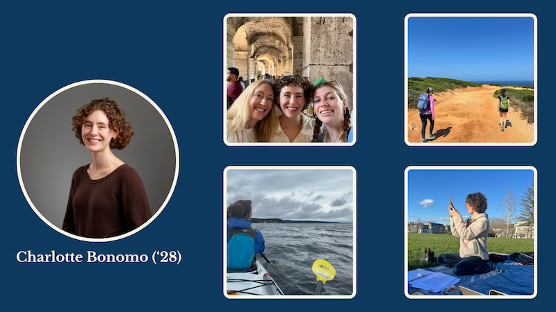 Photos of person and groups. Charlotte Bonomo
