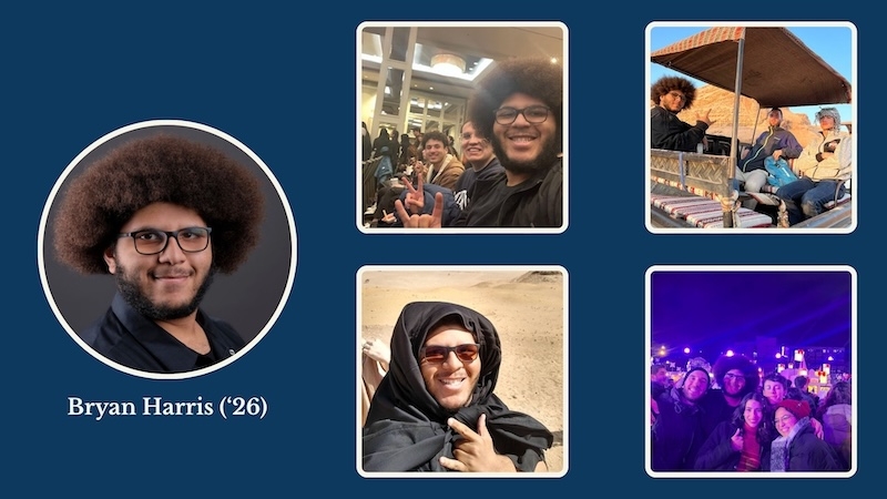 Collage of photos of Bryan Harris