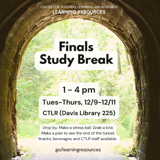 Event details with tunnel opening up into a wooded area