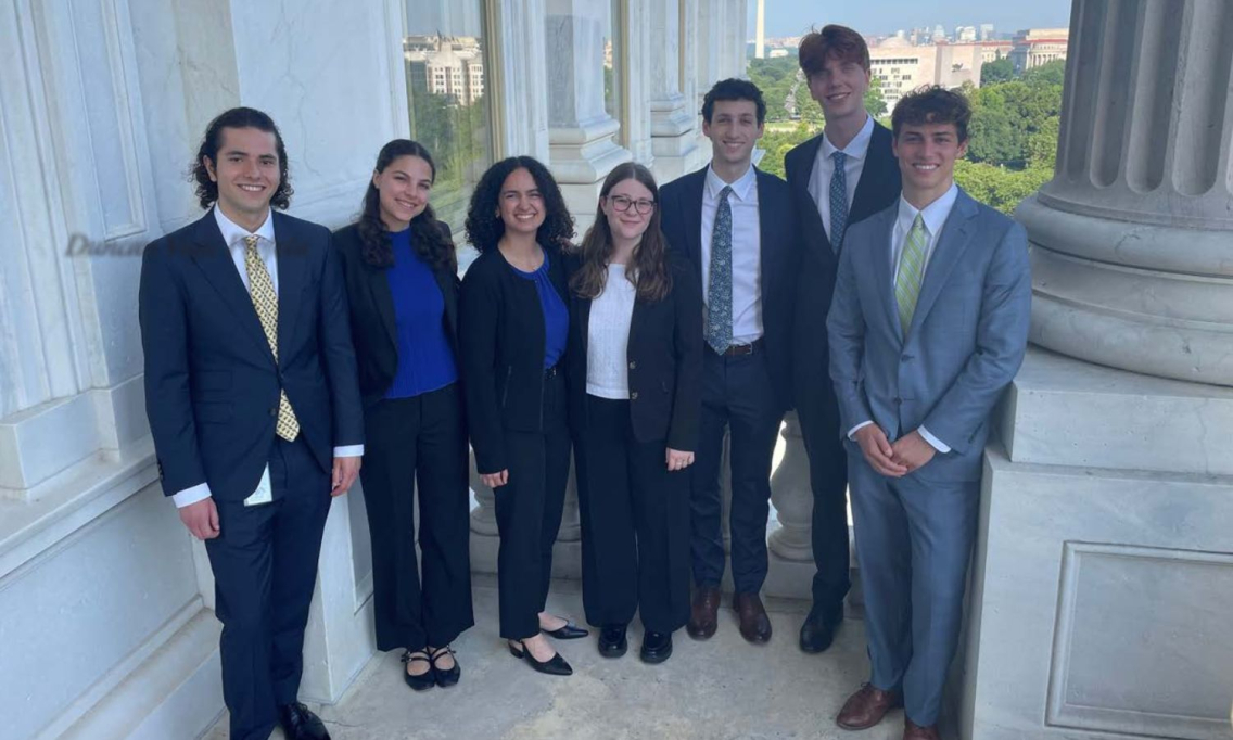 Duncan (far left) with Stennis interns