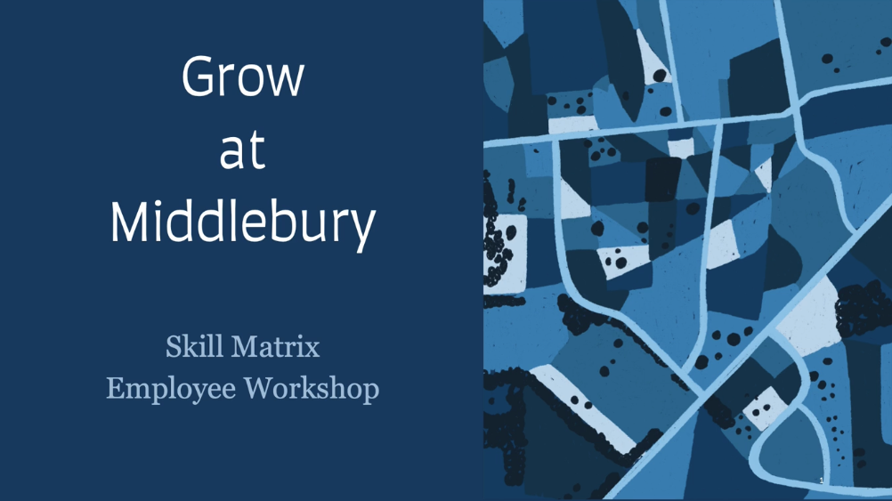 Grow at Middlebury: Skill Matrix
