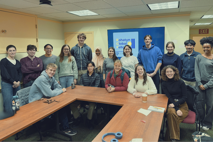 Group of students smiling