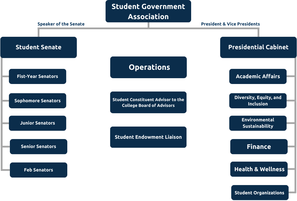 Student Government organizational chart