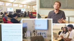 Play Midd.data Director Alex Lyford and students sit down to talk about Intro to Data Science summer course
