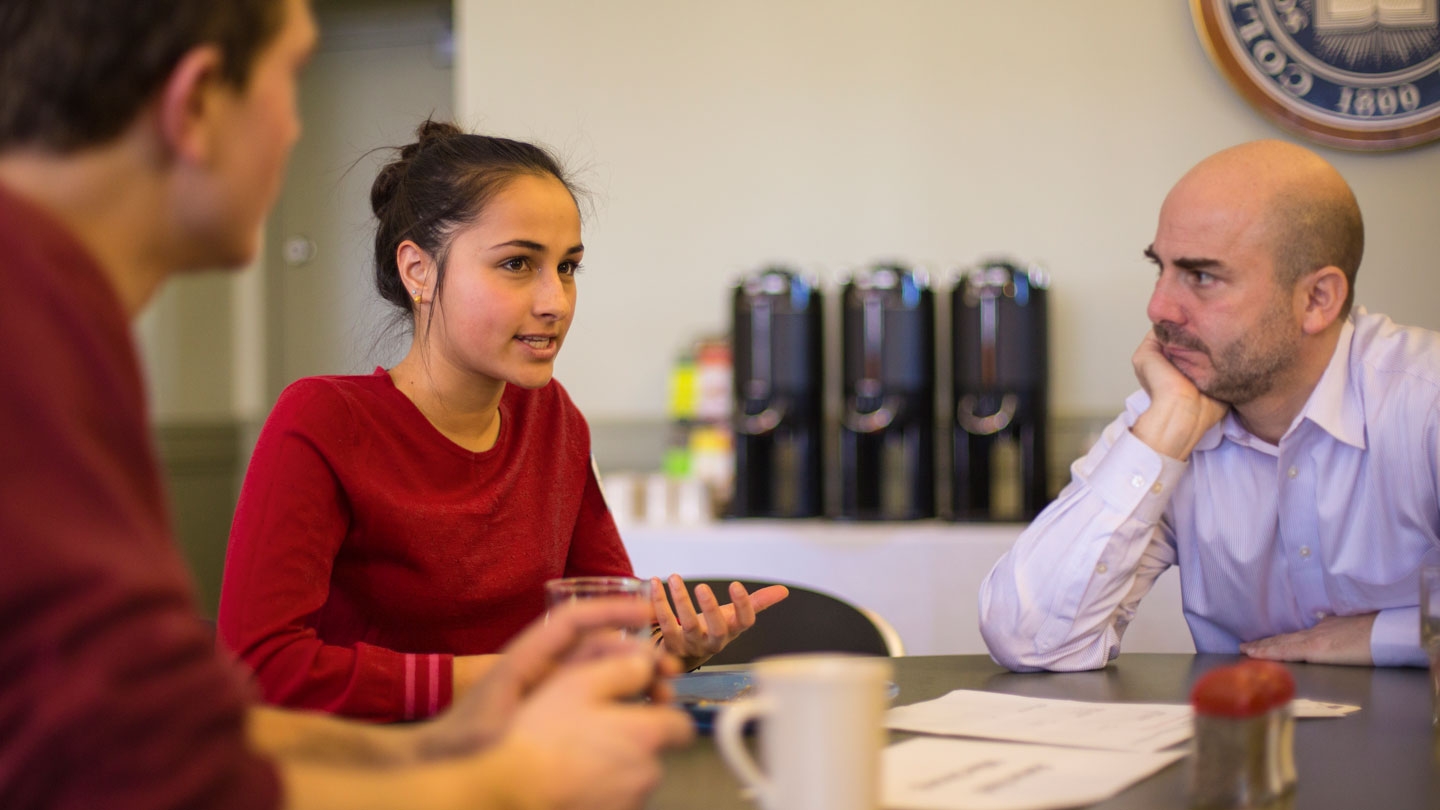 A humanities graduate at work as a policy consultant.