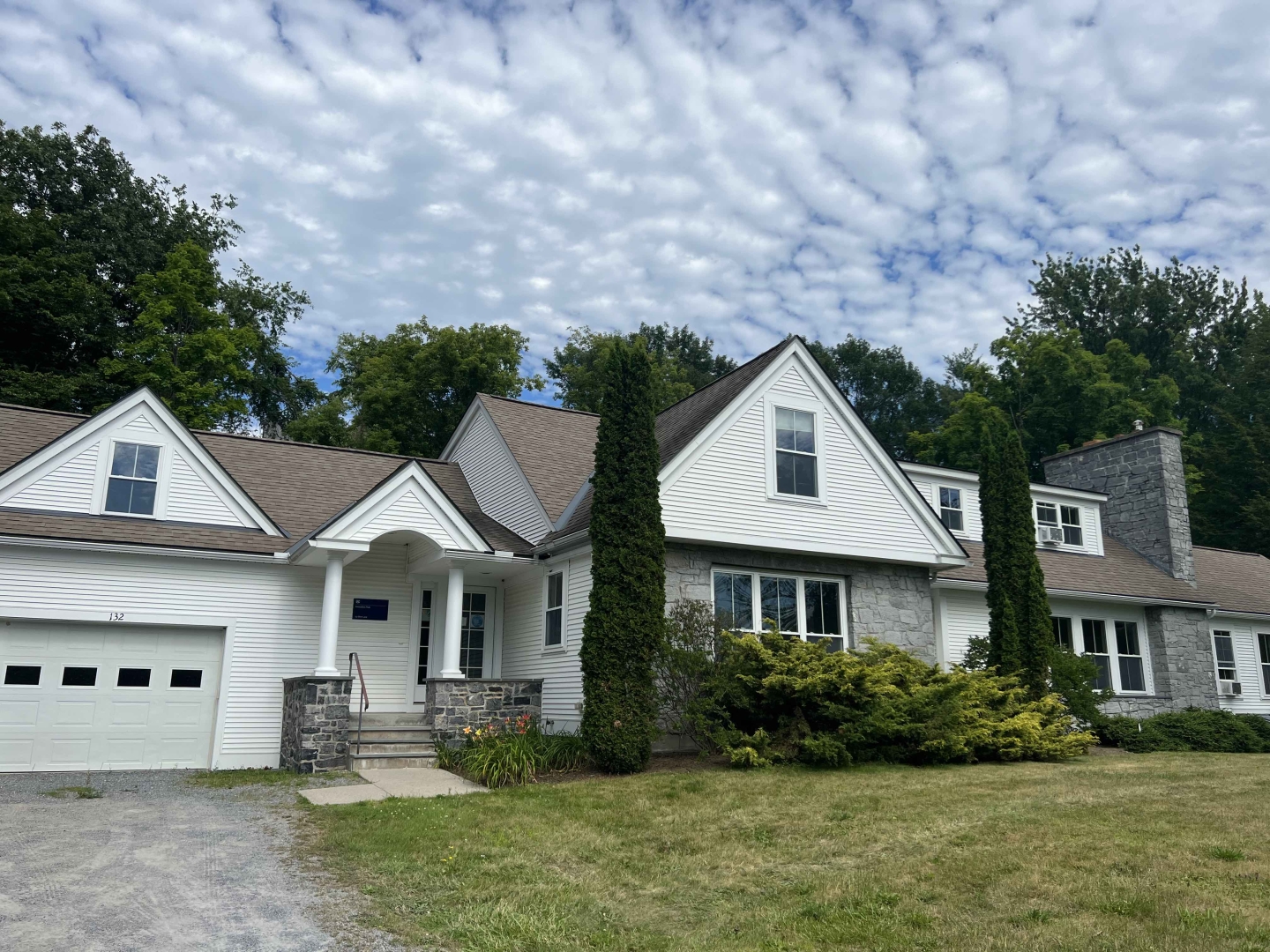 A view of the front of the house at 132 Blinn Lane