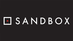 "Sandbox" in white letters on black background