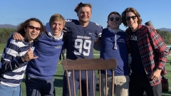 Blaise Siefer ’23.5 Group Photo at the Middlebury Alumni Stadium