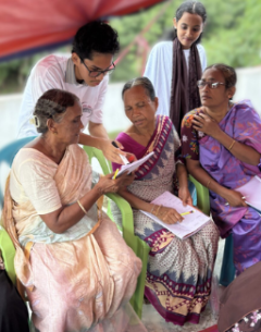 Parents in Rangamati  learn math and English