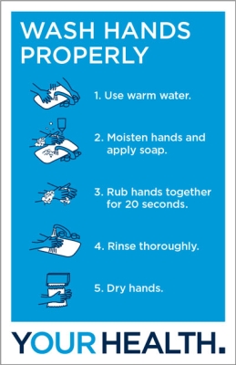 campus signs - covid-19 bathroom