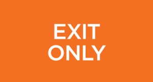 campus signs - exit