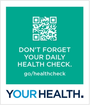 campus signs - healthcheck