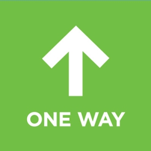 campus signs - one way