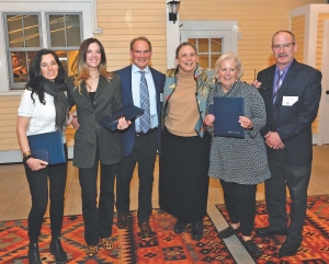 Shown from left are Sadie Brightman, Bethanie Farrell, Angelo Lynn, Laurie Patton, Sarah Soule and David Shaw.