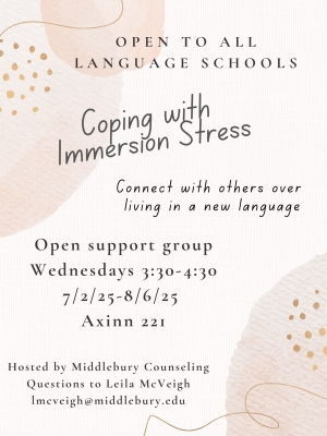 Coping With Immersion Stress