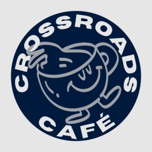 Coffee cup with face logo