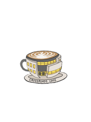 Davis Library as a Latte