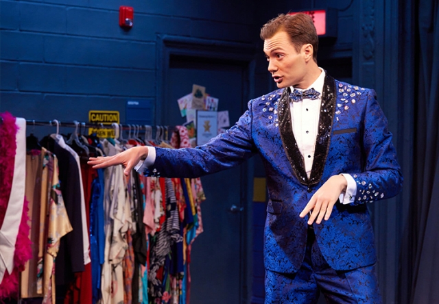 Picture of Neil D’Astolfo ’07.5 performing in the off-Broadway show Mister Miss America