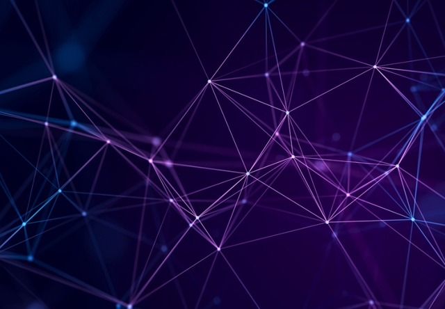 Purple digital web graphic