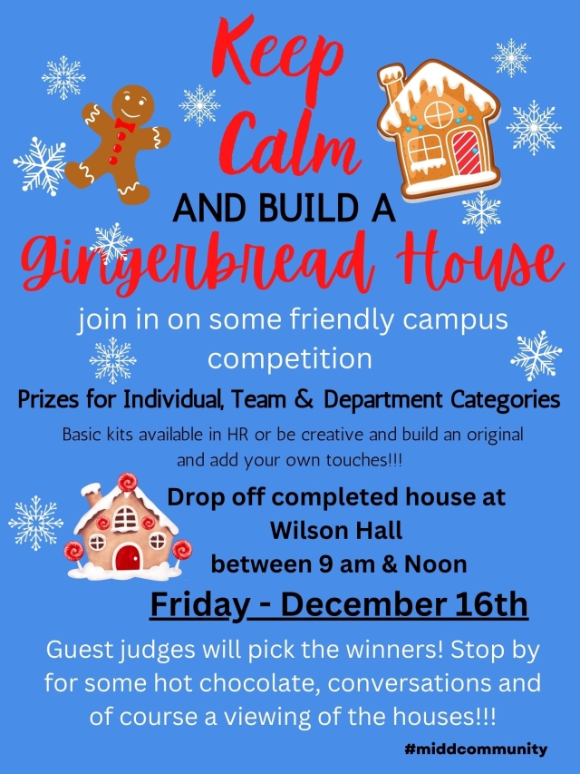 Gingerbread House Competition poster