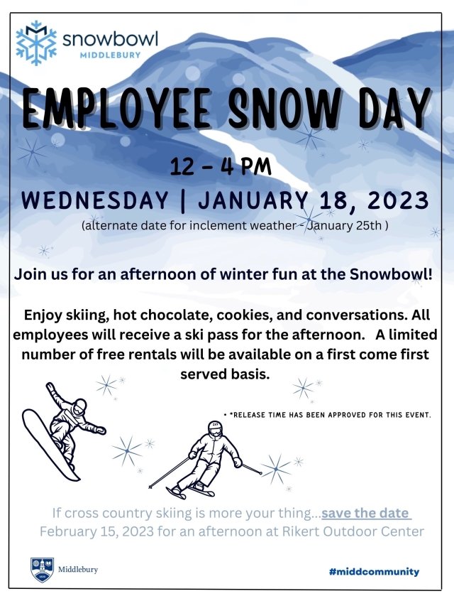 Poster for Employee Snow Day