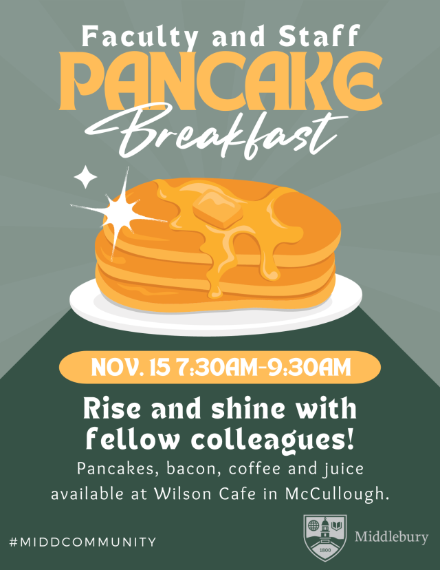 Poster for pancake breakfast event