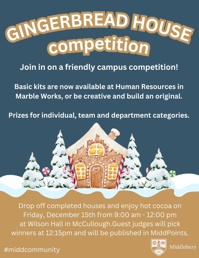 Poster for Gingerbread House competition