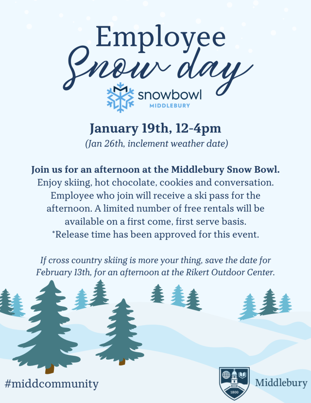 Employee Snow day at the Snowbowl