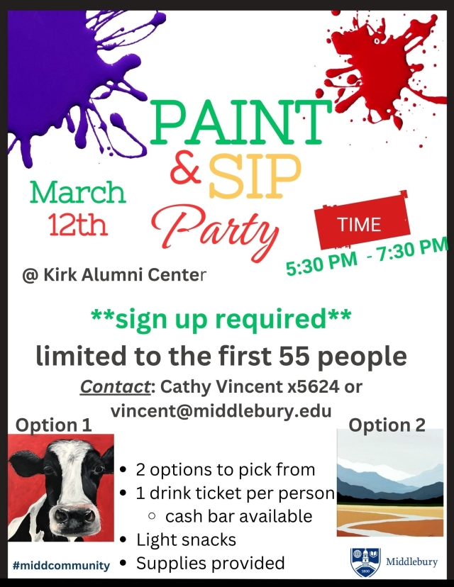 Past March Employee event for paint and sip