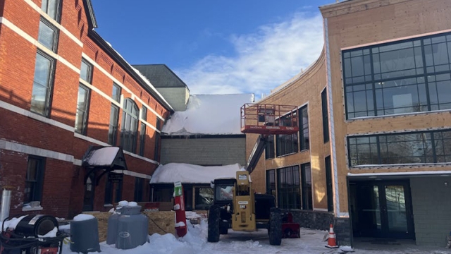 Construction underway for the Town Hall Theatre in Middlebury