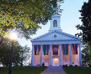 College chapel seen from Storrs Walk