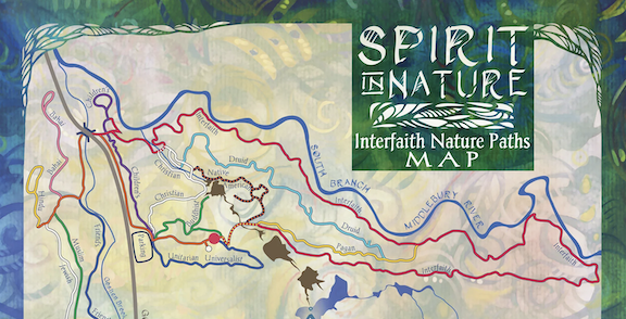 colorful map of nature trails