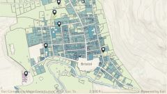 Map of Bristol, Vermont