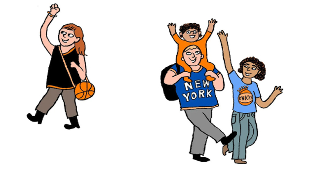 Knicks Illustration by Millie Von Platen ’18