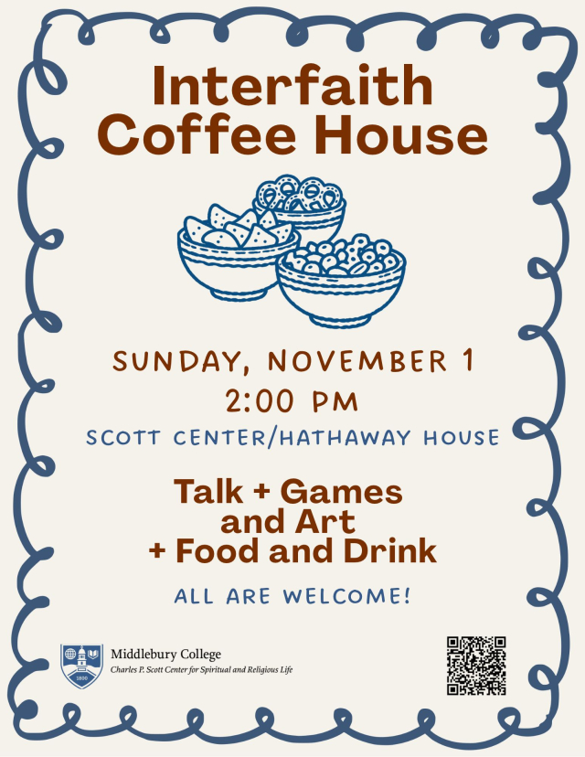 poster with hand-drawn bowls of snacks