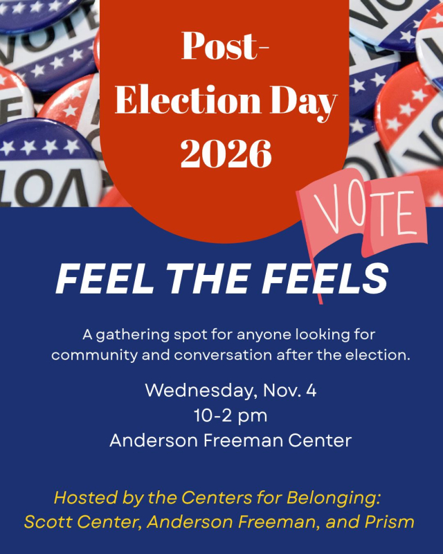poster with voting stickers