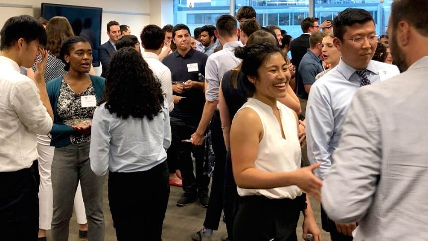 Students, faculty, and government officials gather in our DC office.