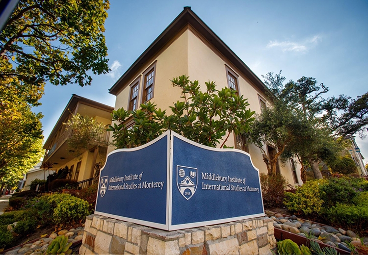 Middlebury Institute building and sign