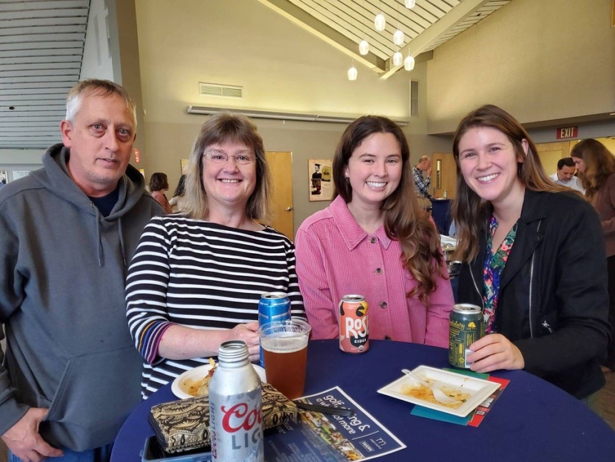 Faculty and staff gathering