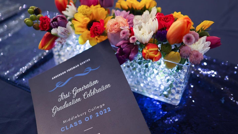 Program cover from AFC First-Gen Graduation.
