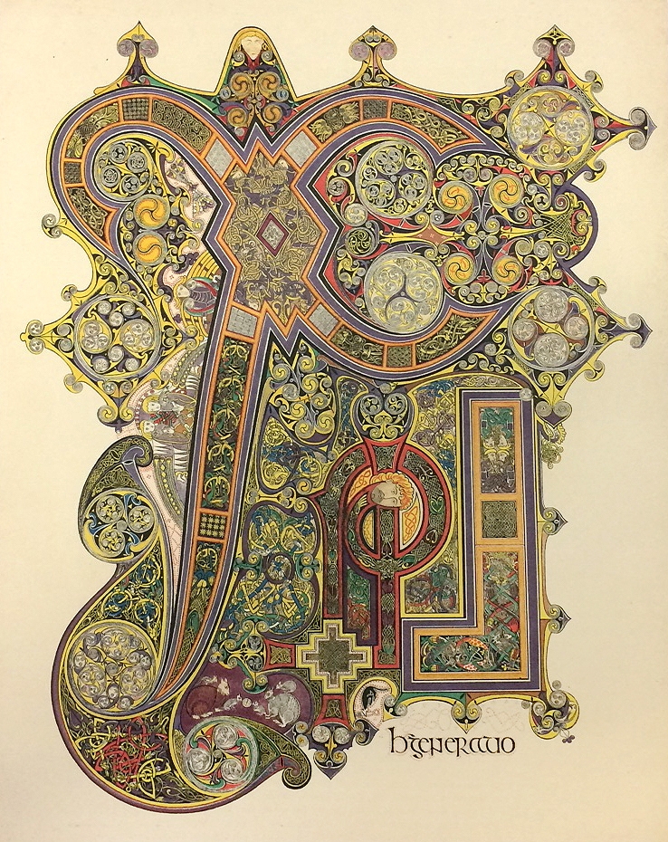 page from ornate illuminated manuscript