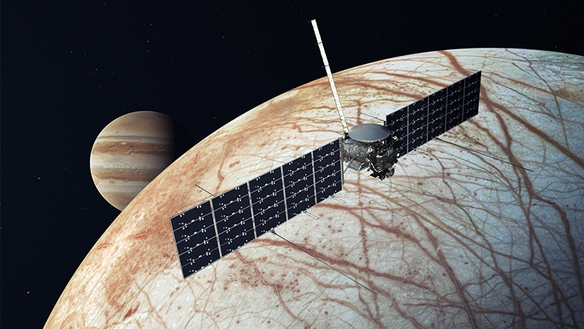 Artist’s rendering of NASA’s Europa Clipper spacecraft.